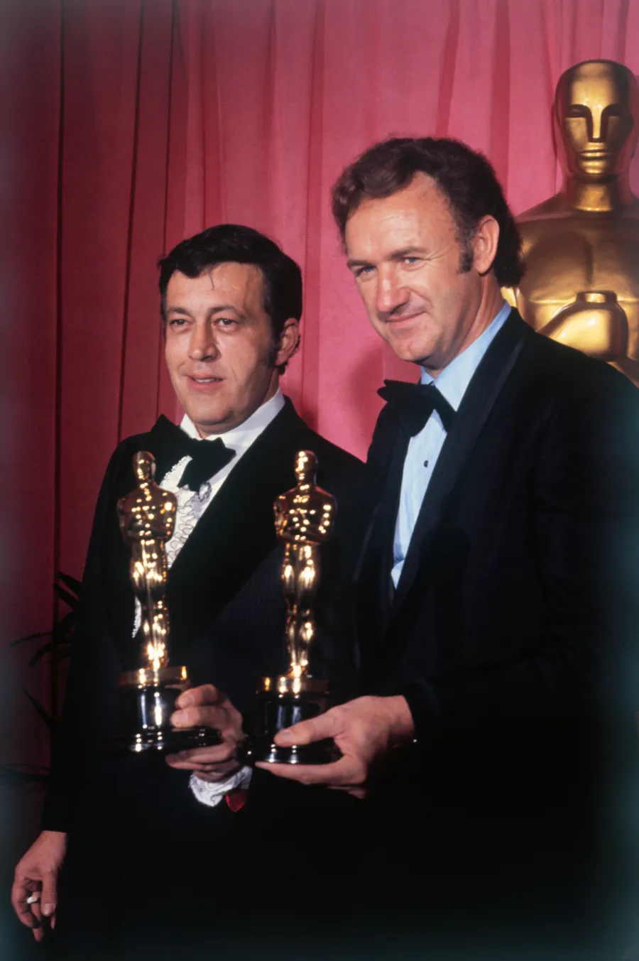 Phillip D' Antoni and star Gene Hackman at the 1972 Oscars