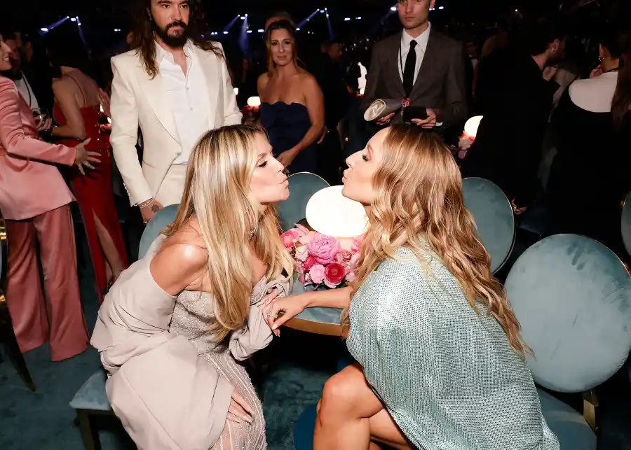 Heidi Klum and Niki Glaser 2025 Grammys Inside
