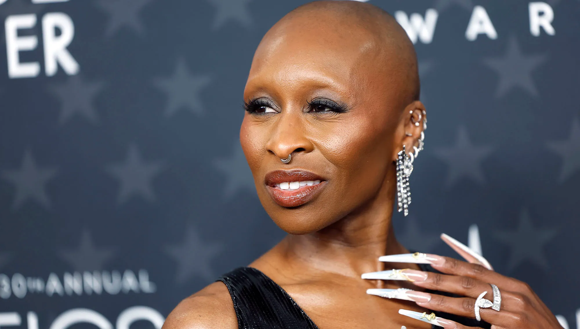 Huggies, Cuffs and More Jewels Under $35 To Recreate Cynthia Erivo's Sparkling Earscape