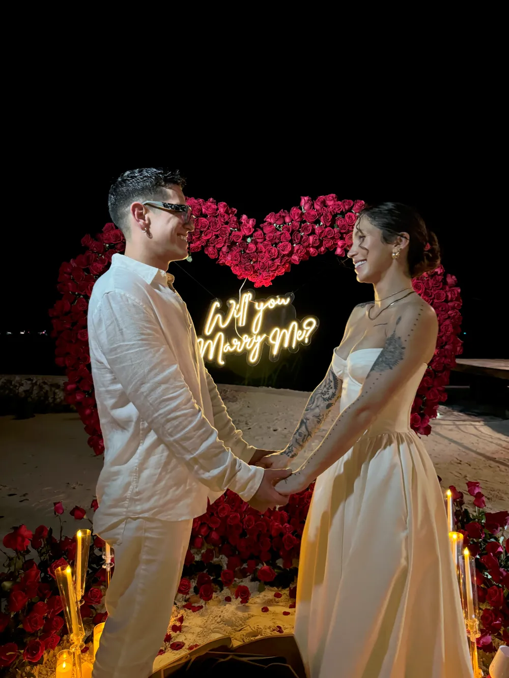 Lenny Tav&aacute;rez y Natasha Nazario