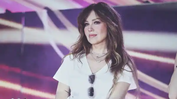 Thalía en los ensayos de Premio Lo Nuestro 2025