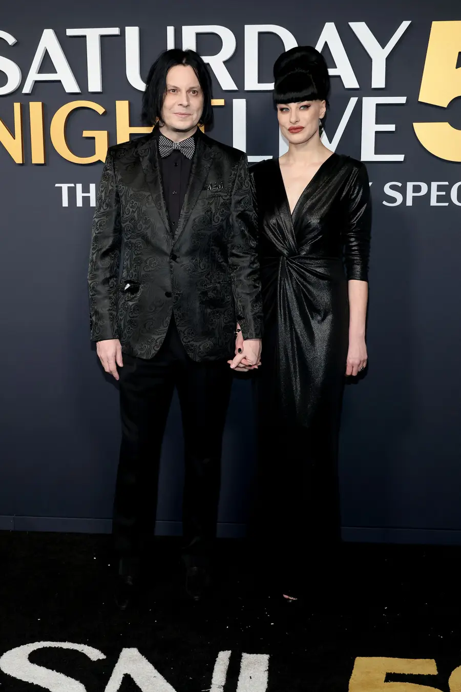 Jack White and Olivia Jean SNL50 The Anniversary Special Saturday Night Live Red Carpet Arrival SNL 50