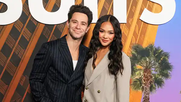 Jenn Tran and Sasha Farber Dress Up for Suits LA Premiere Date Night