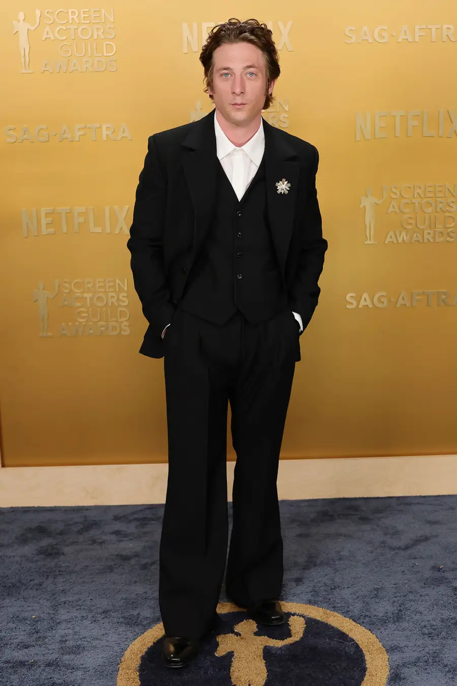 Jeremy Allen White Arrival Red Carpet 31st Annual Screen Actors Guild Awards 2025 SAG