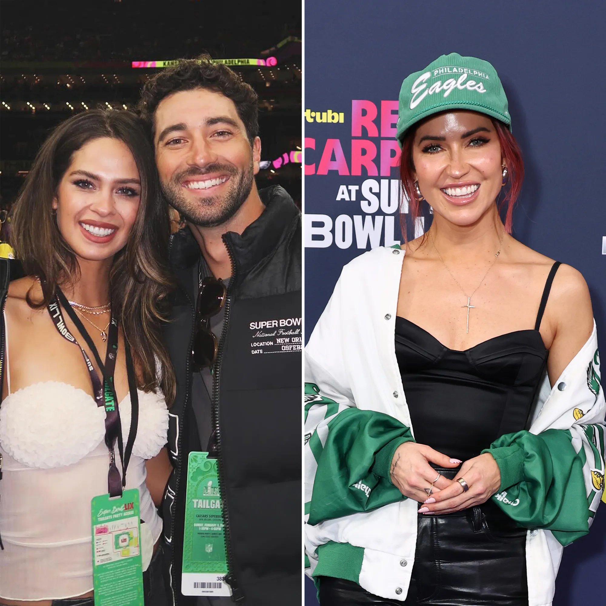 Joey Graziadei Kaitlyn Bristowe and More Bachelor Nation Stars at Super Bowl 2025
