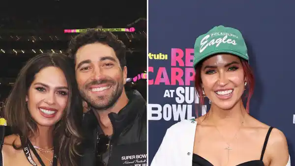 Joey Graziadei Kaitlyn Bristowe and More Bachelor Nation Stars at Super Bowl 2025