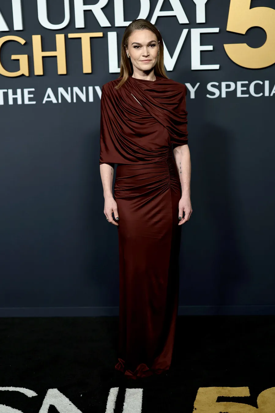 Julia Stiles SNL50 The Anniversary Special Saturday Night Live Red Carpet Arrival SNL 50