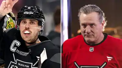 Justin Bieber Fights NHL Hall of Famer Jeremy Roenick at Charity Hockey Game 1