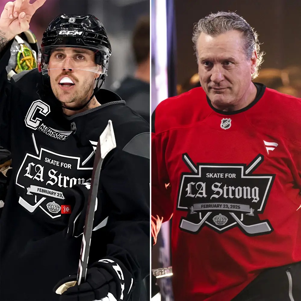 Justin Bieber Fights NHL Hall of Famer Jeremy Roenick at Charity Hockey Game 1