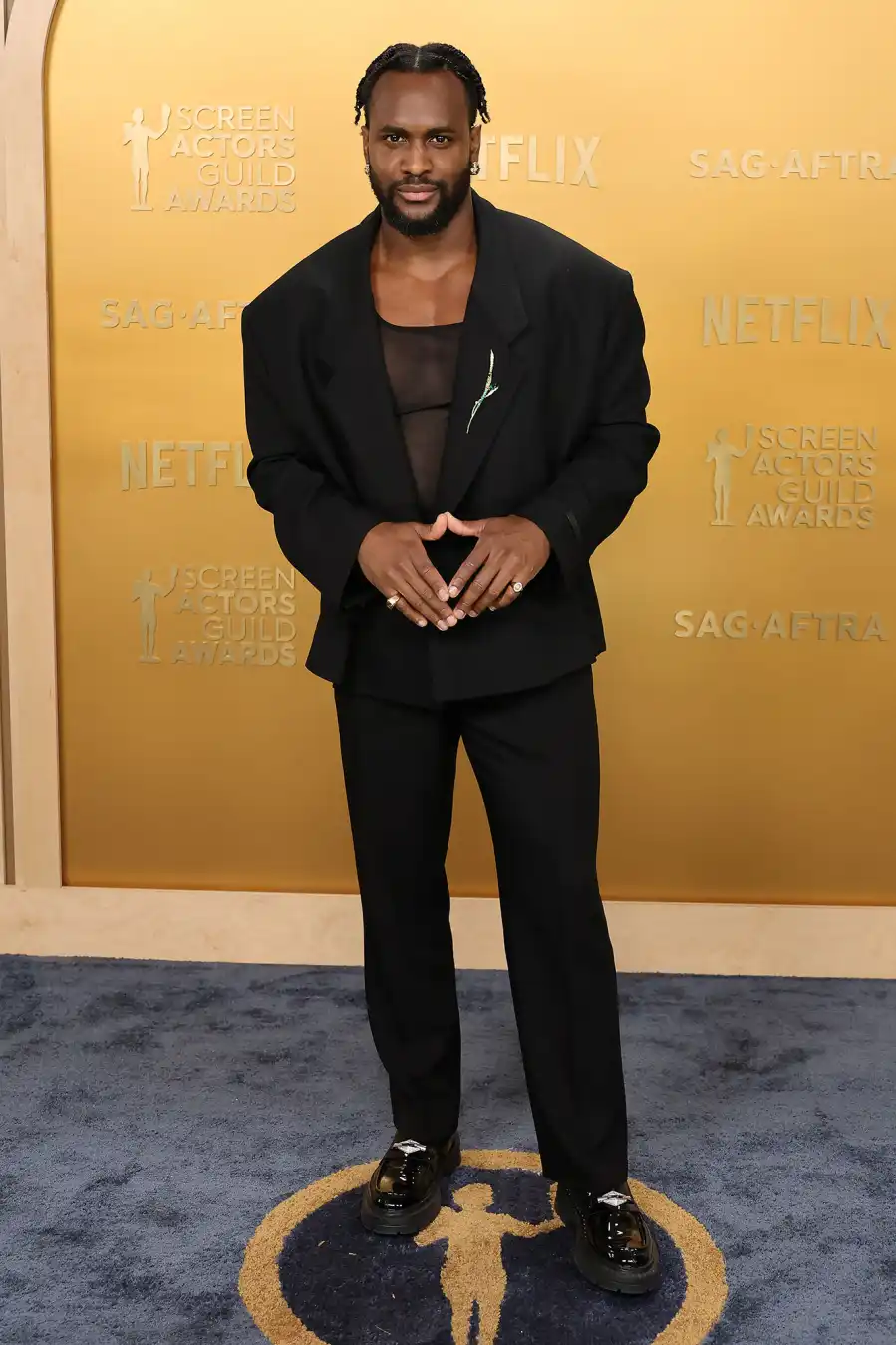 Kadiff Kirwan Arrival Red Carpet 31st Annual Screen Actors Guild Awards 2025 SAG