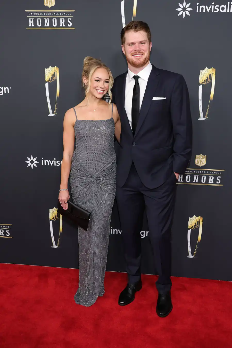 Katie Hoofnagle and Sam Darnold Hottest Couples at the 2024 NFL Honors