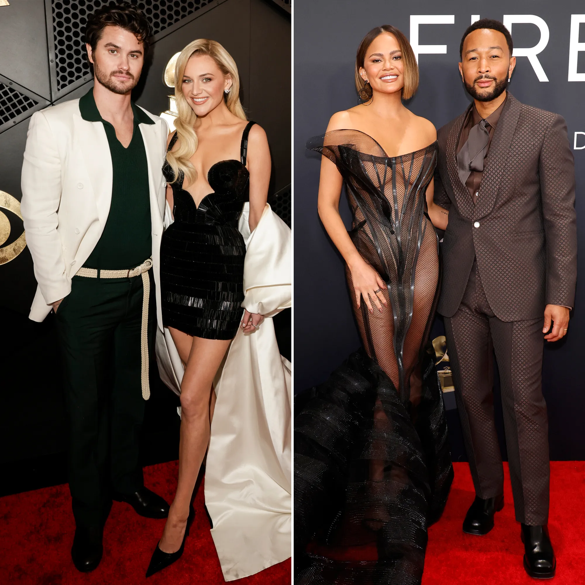 Chase Stokes and Kelsea Ballerini Chrissy Teigen and John Legend Hottest 2025 Grammys Couples