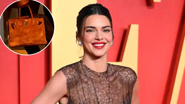 Kendall Jenner Shows Off 24K Suede Kelly Bag