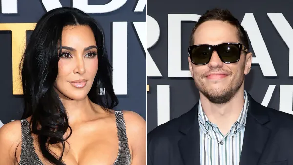 Kim Kardashian and Pete Davidson Attend SNL 50th Anniversary Special