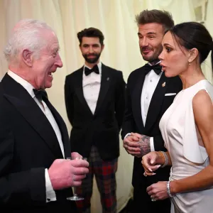 King Charles III and Queen Camilla Dine With Stanley Tucci David and Victoria Beckham and More at Their Estate