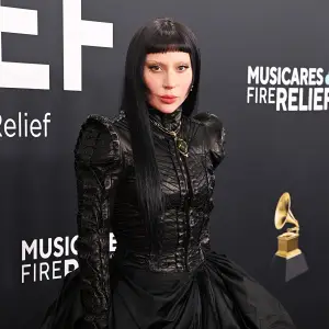 Lady Gaga Is Scary Chic in Goth Glam Vivienne Westwood at the 2025 Grammys