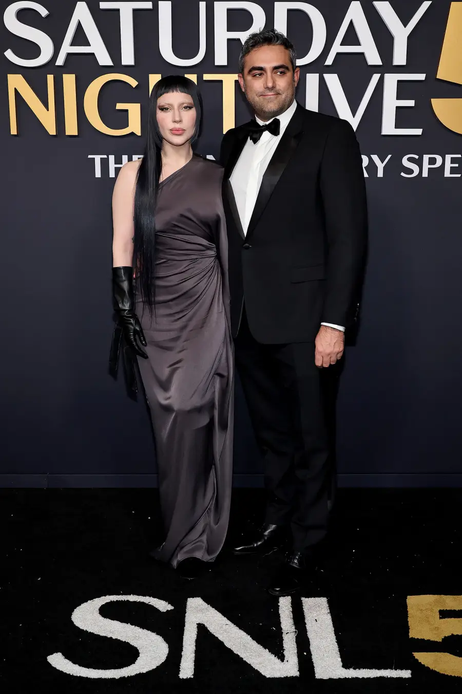 Lady Gaga and Michael Polansky SNL50 The Anniversary Special Saturday Night Live Red Carpet Arrival SNL 50