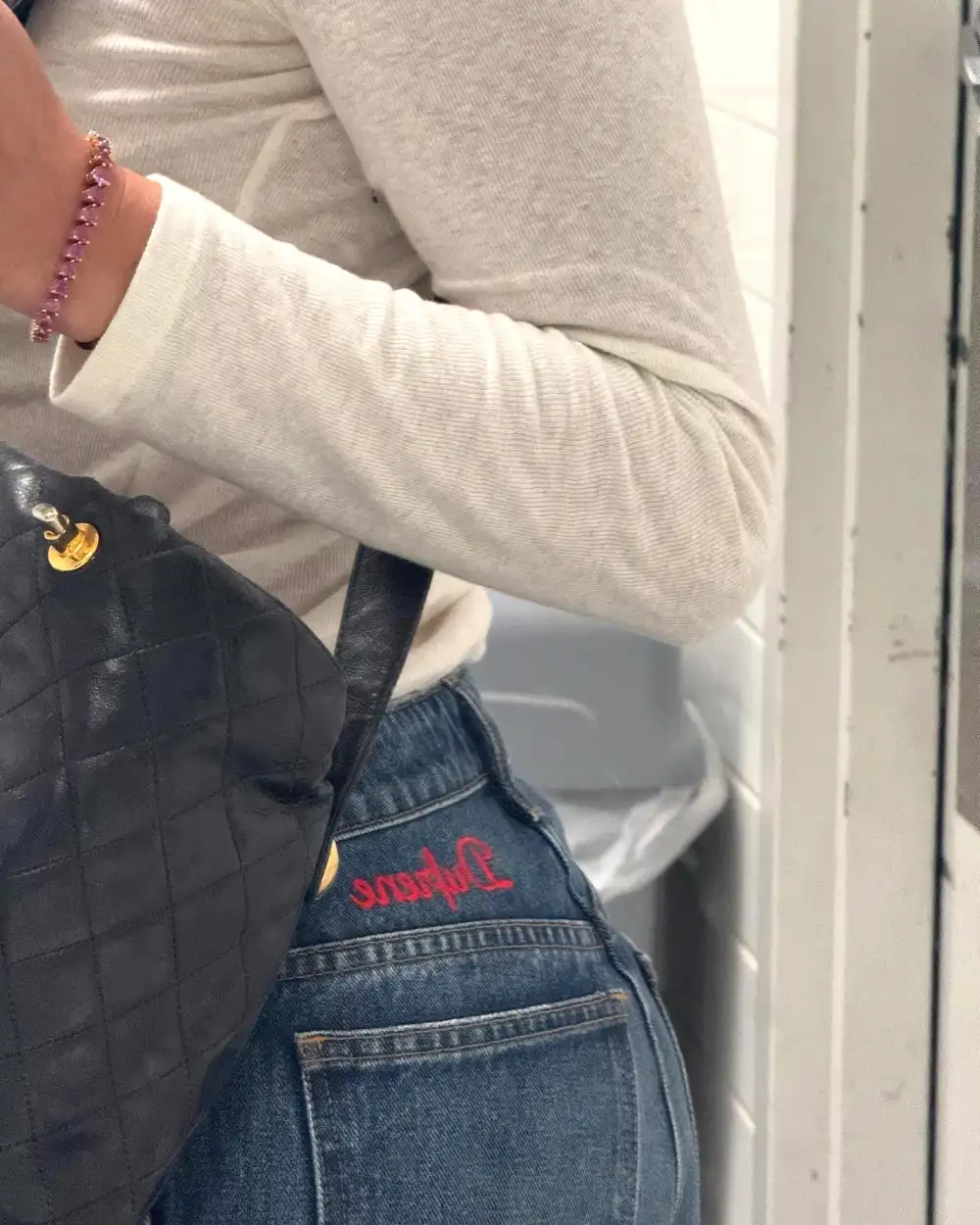 Lana Del Rey Wears Husbands Last Name on Her Jeans