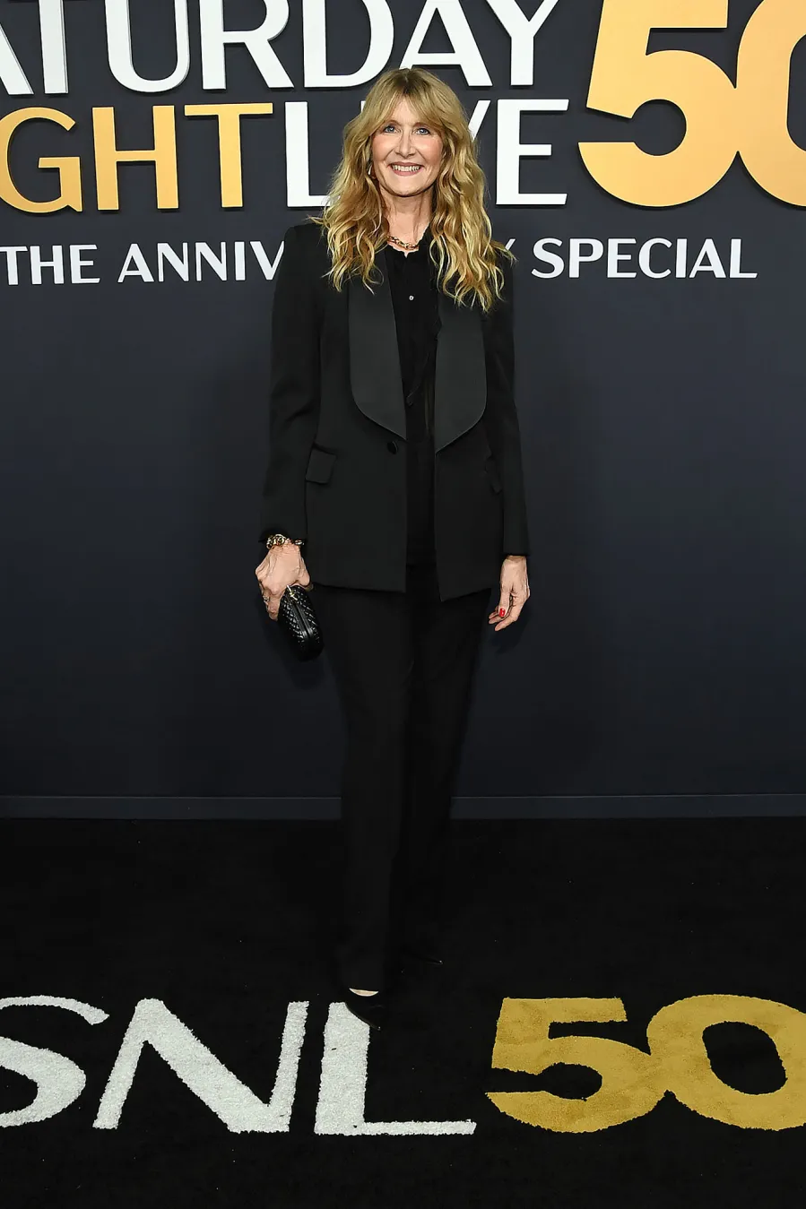 Laura Dern SNL50 The Anniversary Special Saturday Night Live Red Carpet Arrival SNL 50