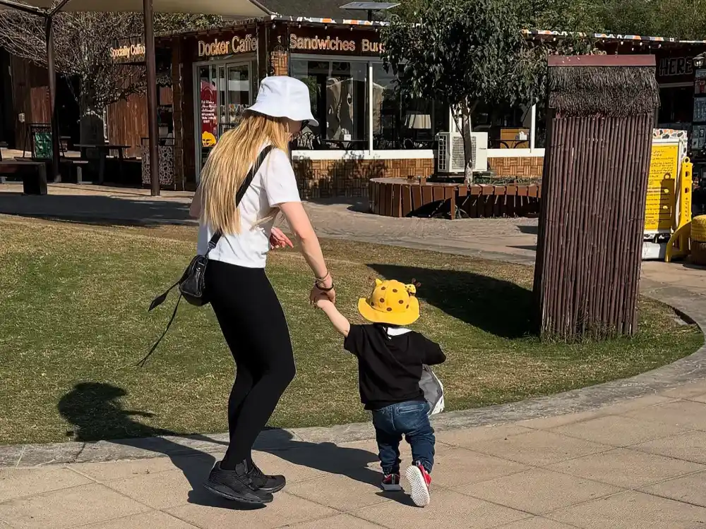 Lindsay Lohan Shares 1st&nbsp;Photos of Her and Husband Bader Shammas' Son Luai During Family Zoo Trip