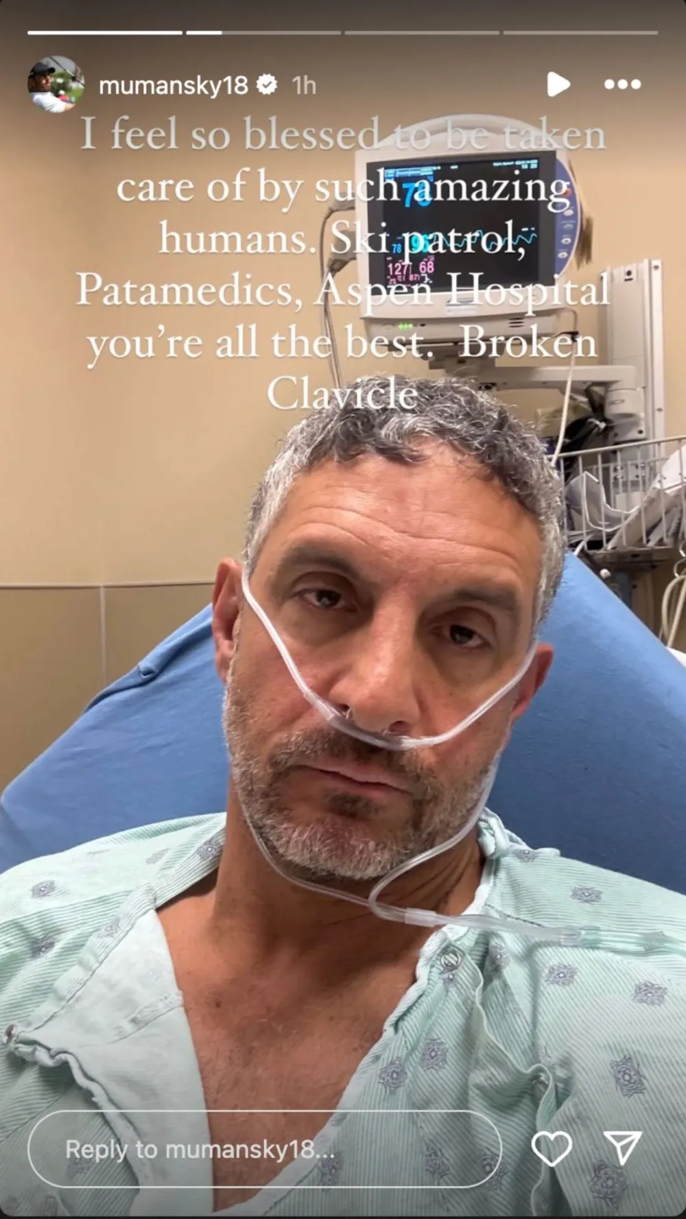 Mauricio Umansky has a Broken Clavicle