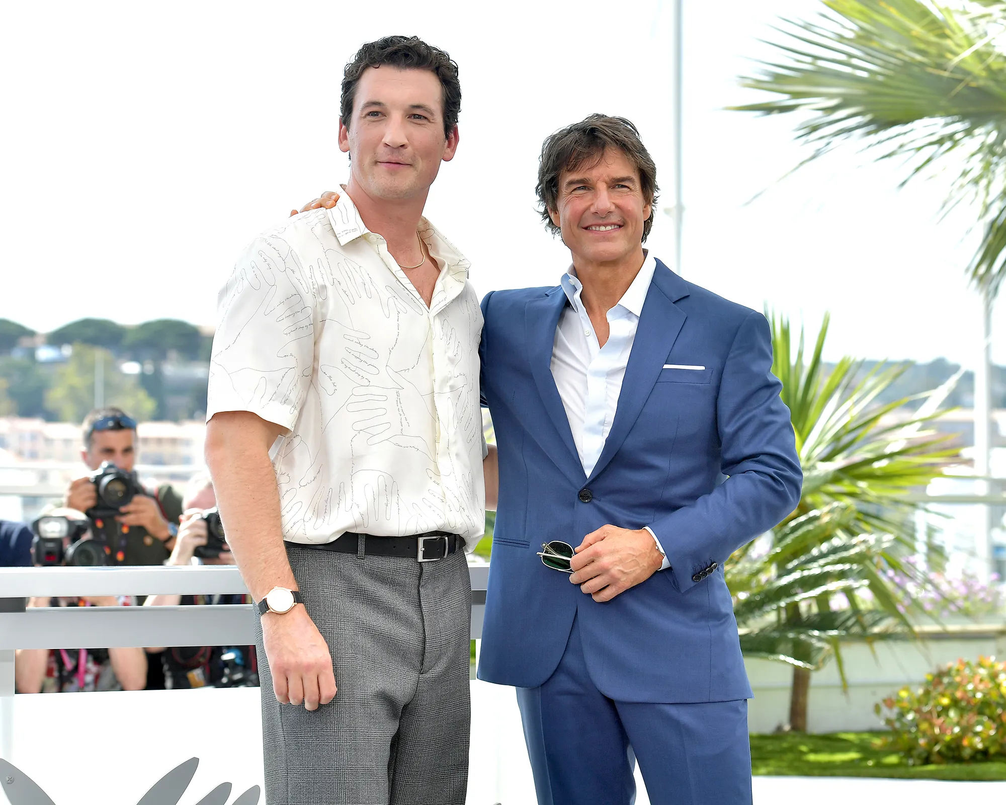 Miles Teller and Tom Cruise Top Gun 3