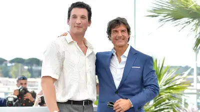 Miles Teller and Tom Cruise Top Gun 3