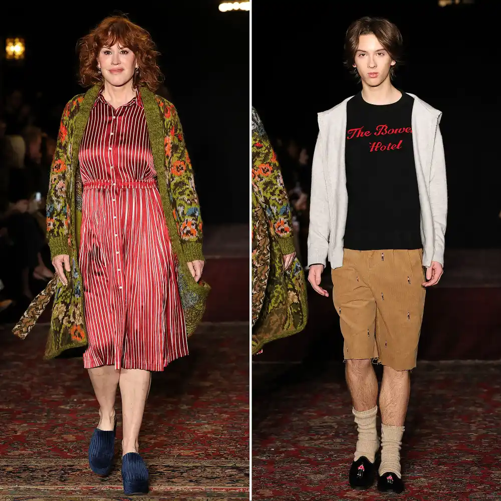 Molly Ringwald and Son Roman Walk the Runway Together During NYFW