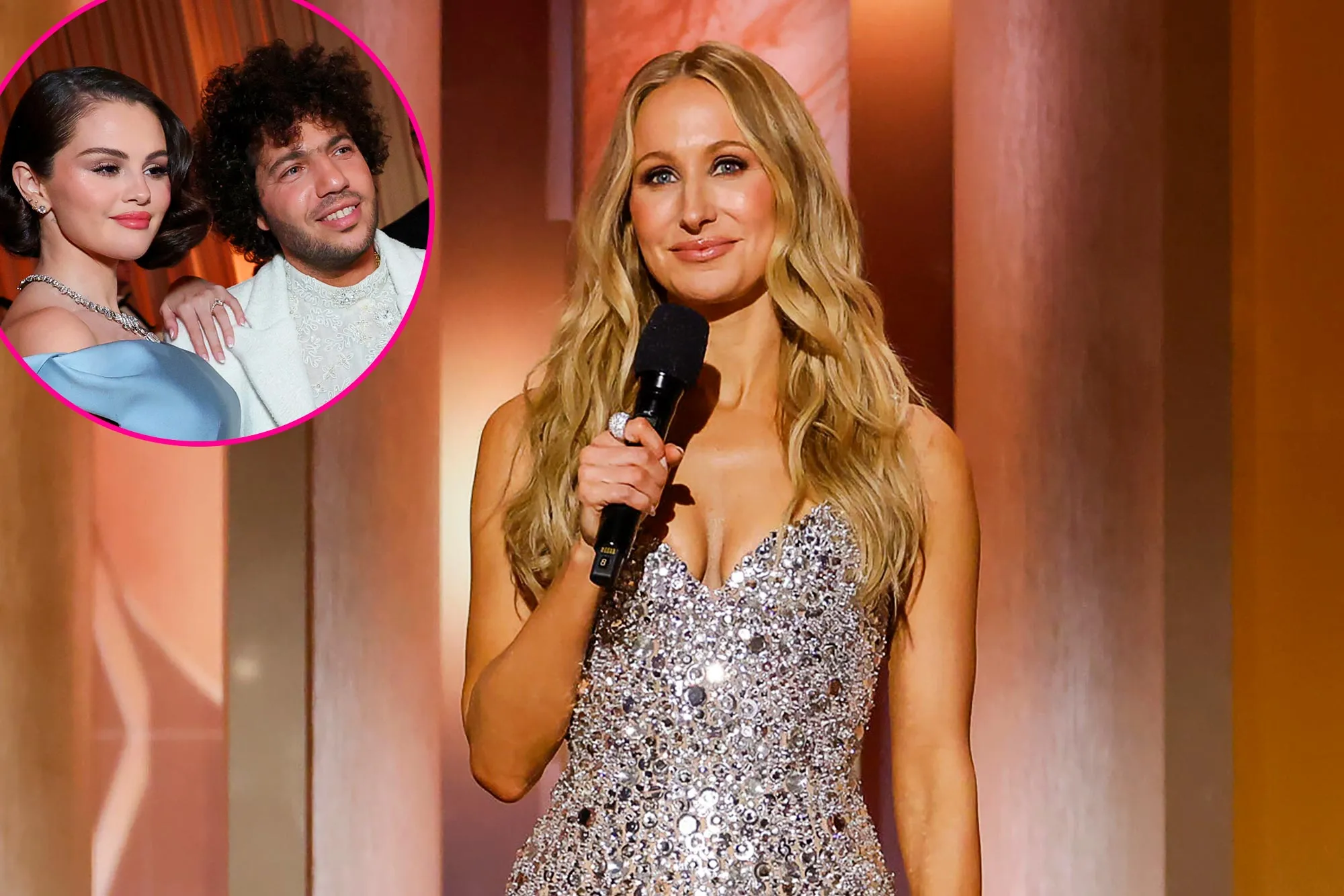 Nikki Glaser Got Permission From Benny Blanco for Selena Gomez 2025 Golden Globes Joke 411