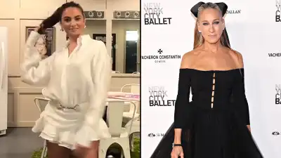 Paige DeSorbo Has Carrie Bradshaw Moment in Mismatch Heels