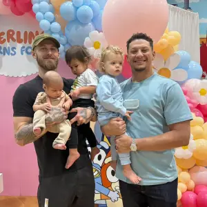 Patrick Mahomes Shows Off Cropped Haircut During Daughter Sterling's Birthday Party