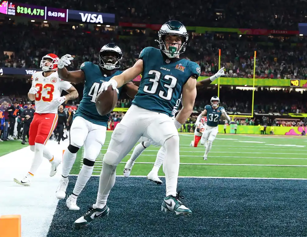 Philadelphia Eagles Cooper DeJean s Girlfriend Posts Celebratory Video of His Super Bowl Pick Six 109 111
