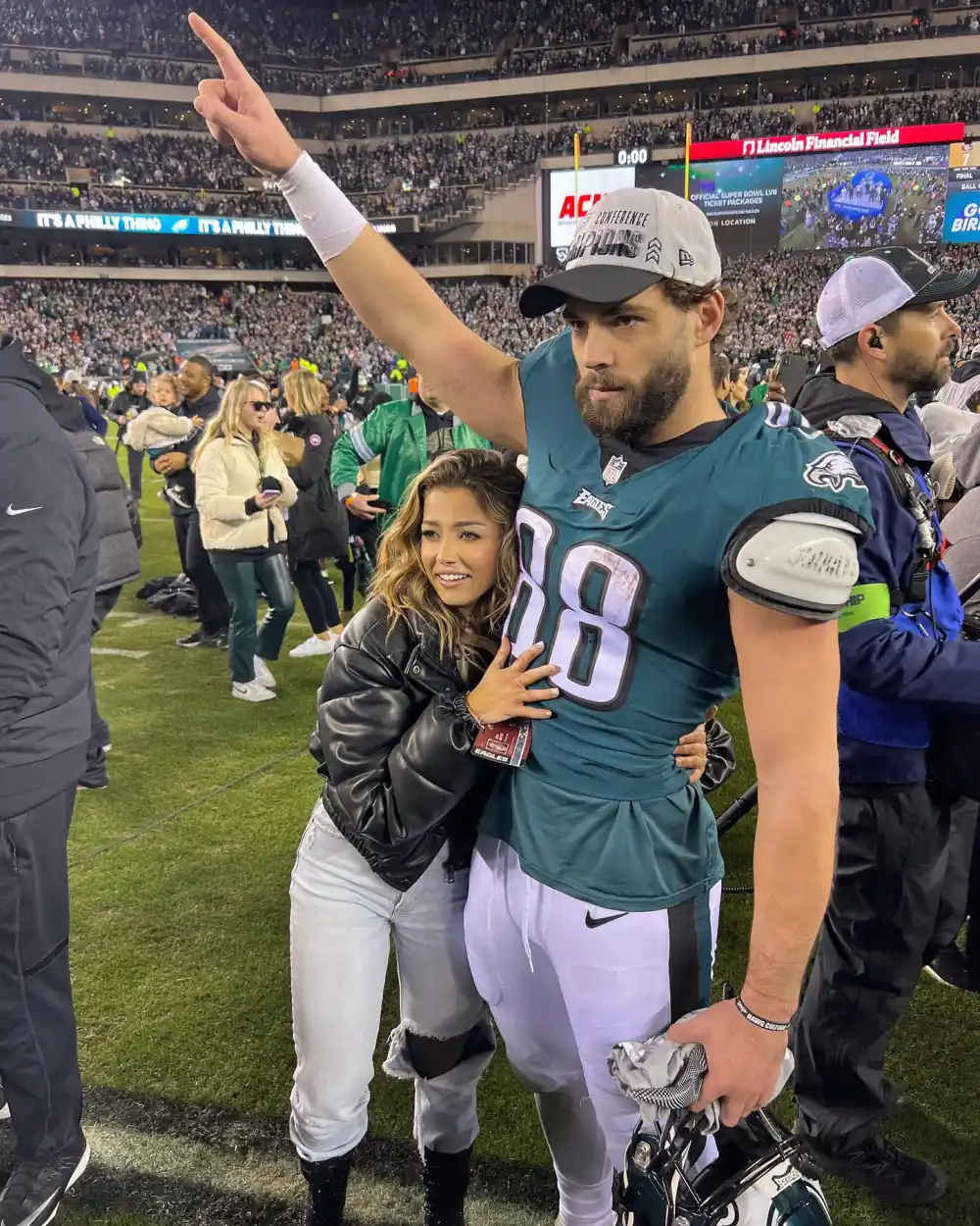 Philadelphia Eagles Tight End Dallas Goedert and GF Aria Meyer Relationship Timeline