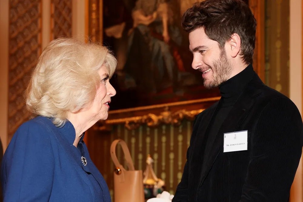 Queen Camilla Hosts A List Party With Cate Blanchett Andrew Garfield James Corden and More at Buckingham Palace 1