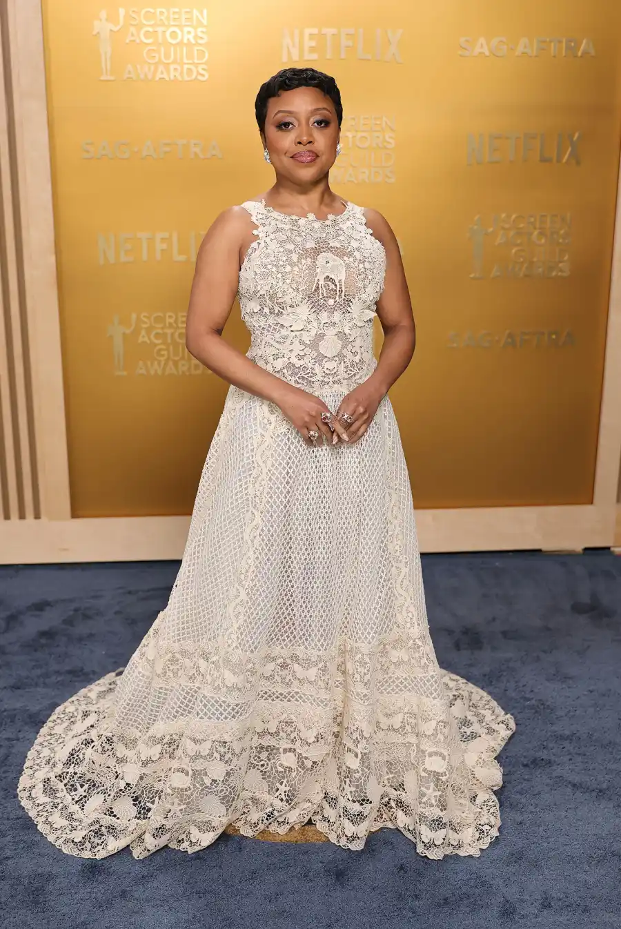 Quinta Brunson Arrival Red Carpet 31st Annual Screen Actors Guild Awards 2025 SAG