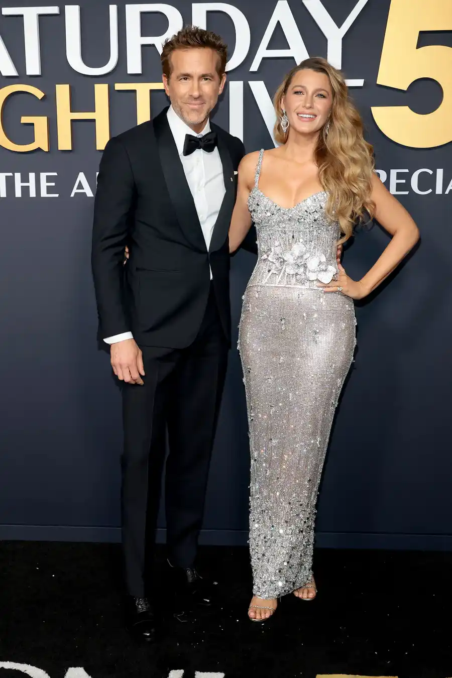 Ryan Reynolds and Blake Lively SNL50 The Anniversary Special Saturday Night Live Red Carpet Arrival SNL 50