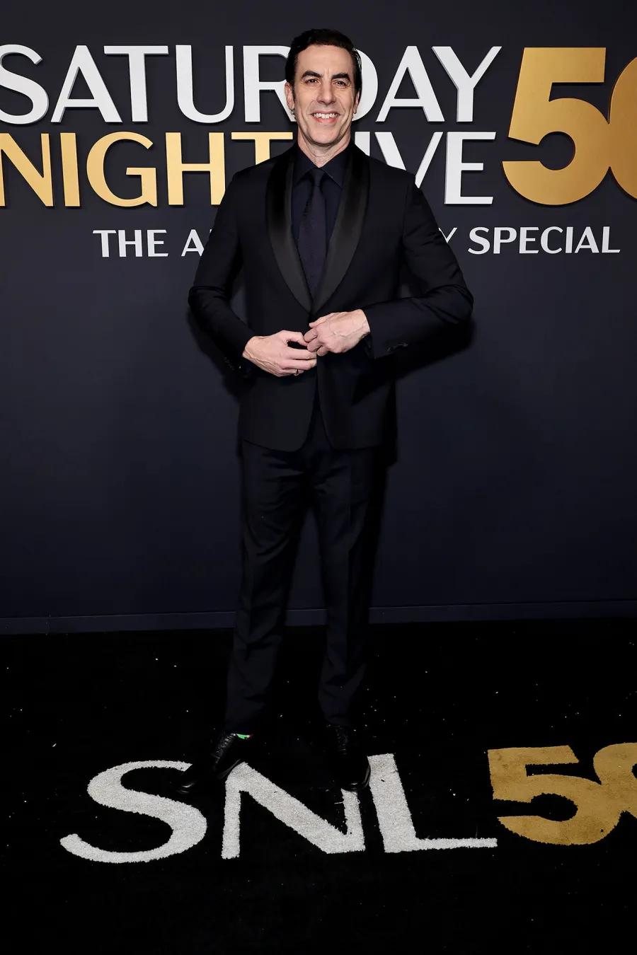 Sacha Baron Cohen SNL50 The Anniversary Special Saturday Night Live Red Carpet Arrival SNL 50