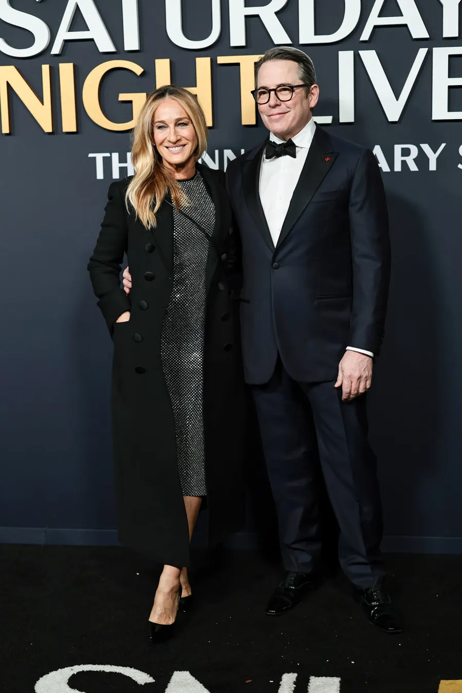 Sarah Jessica Parker and Matthew Broderick SNL50 The Anniversary Special Saturday Night Live Red Carpet Arrival SNL 50