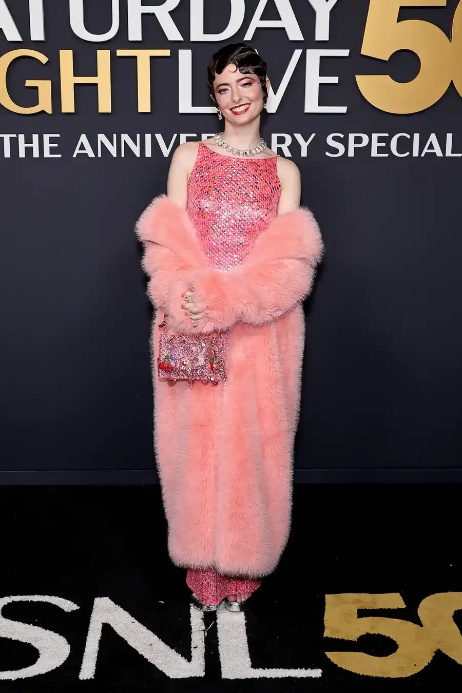 Sarah Sherman SNL50 The Anniversary Special Saturday Night Live Red Carpet Arrival SNL 50