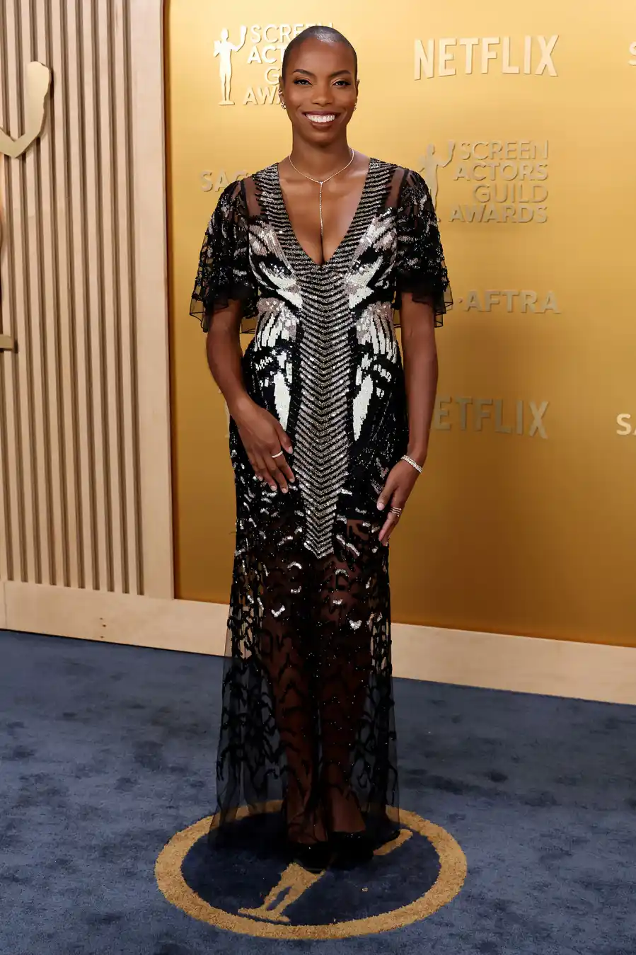 Sasheer Zamata Arrival Red Carpet 31st Annual Screen Actors Guild Awards 2025 SAG