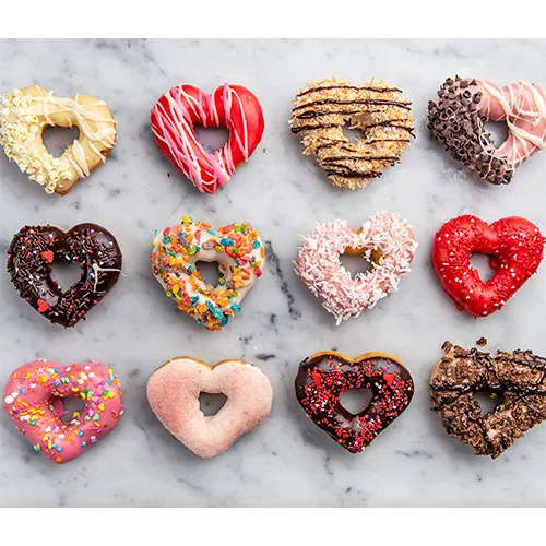 Angel Food Bakery Heart Shaped Donuts