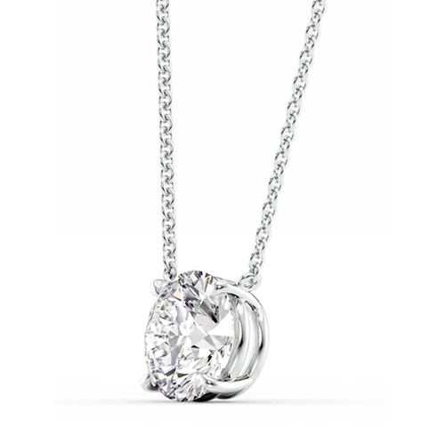 The Riley Set 1 Carat Round Lab Diamond