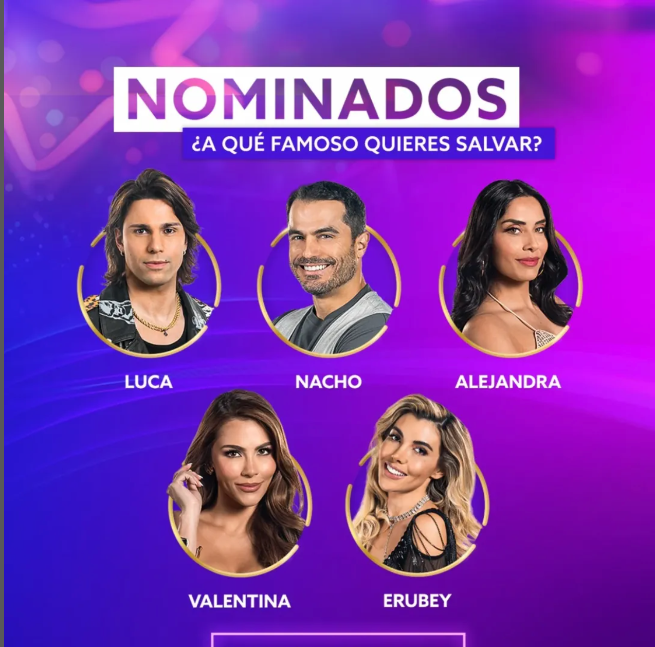 Nominados en la segunda semana de La Casa de los Famosos All-Stars