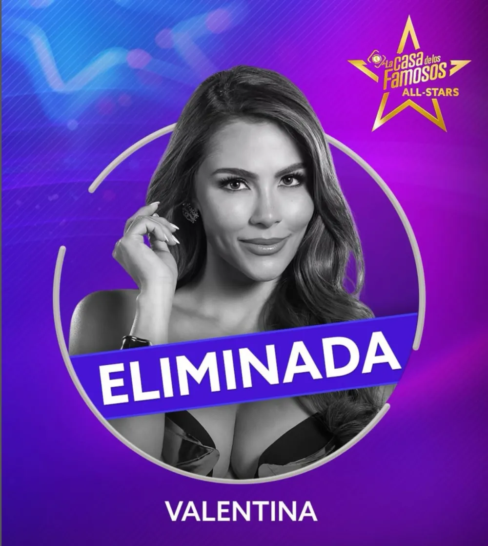 Valentina es la segunda eliminada de La Casa de los Famosos All-Stars