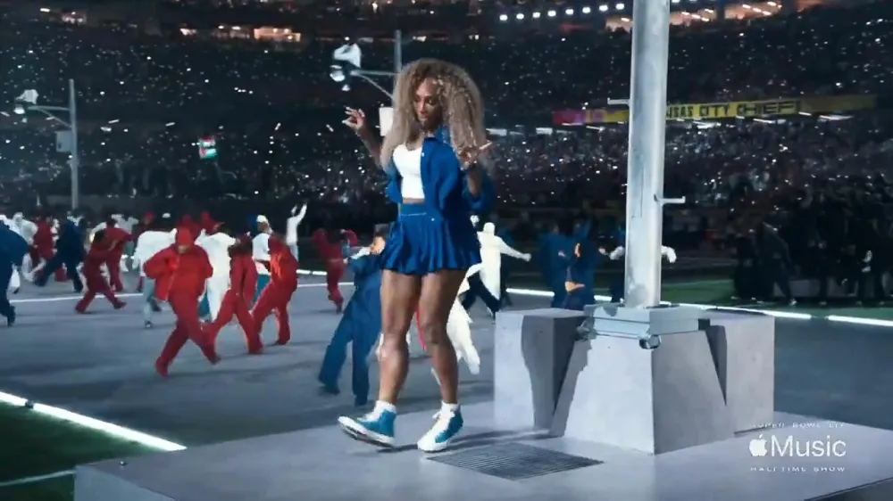 Serena Williams Behind the Scenes Video from 2025 Super Bowl Halftime Show 128