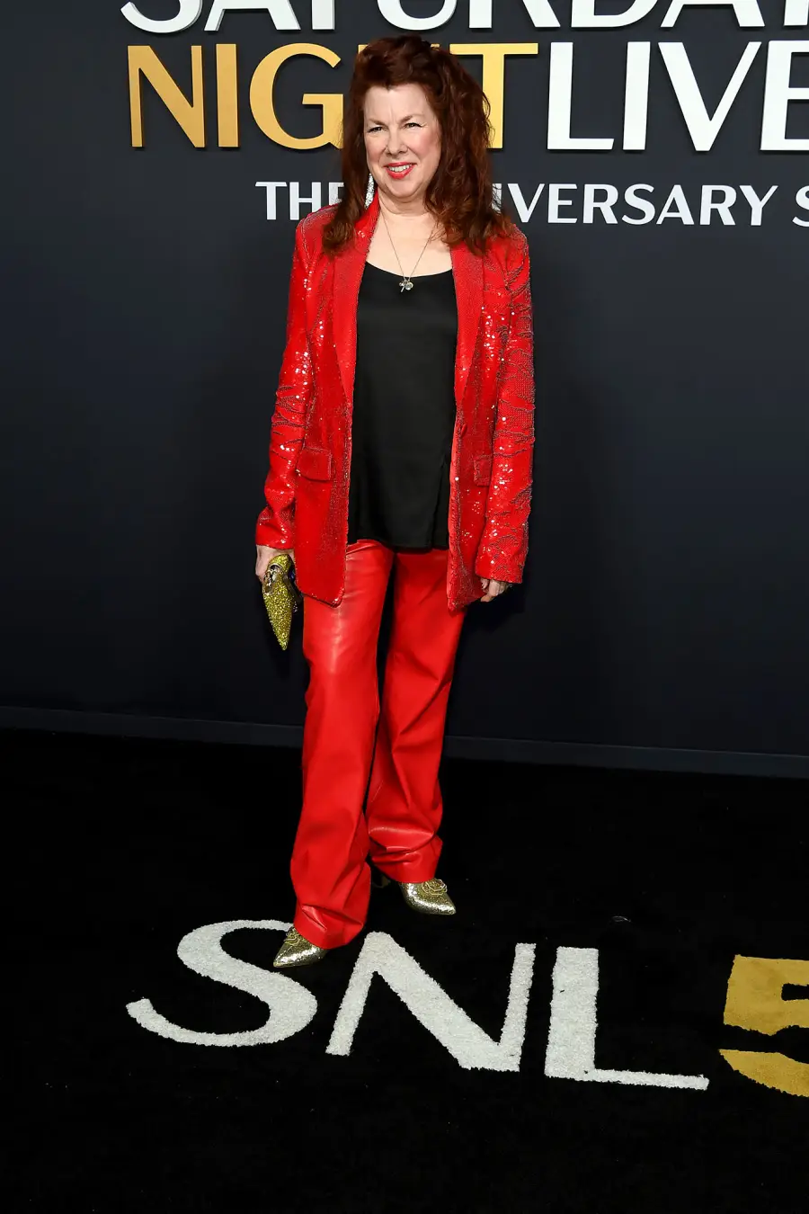 Siobhan Fallon Hogan SNL50 The Anniversary Special Saturday Night Live Red Carpet Arrival SNL 50