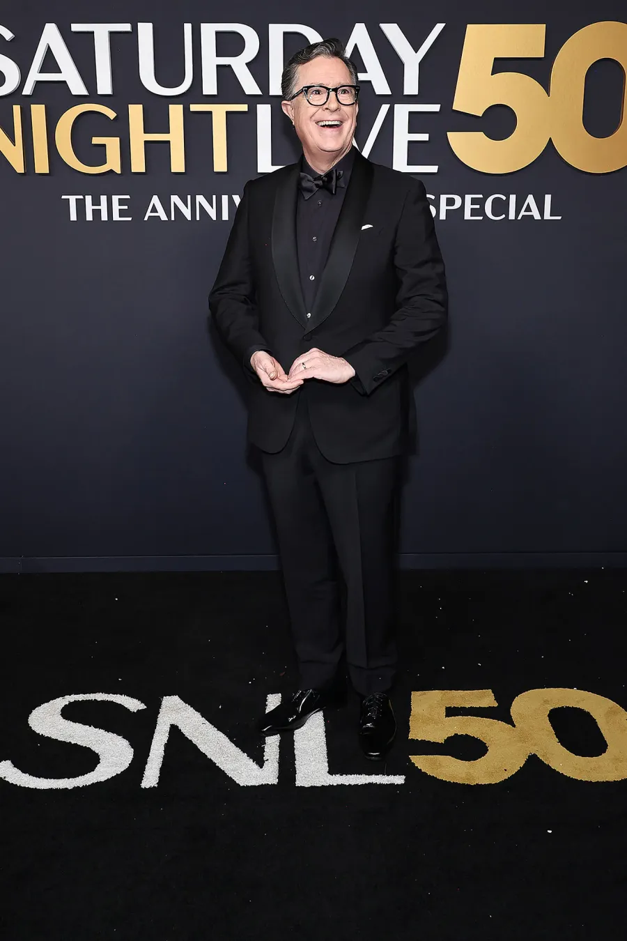 Stephen Colbert SNL50 The Anniversary Special Saturday Night Live Red Carpet Arrival SNL 50