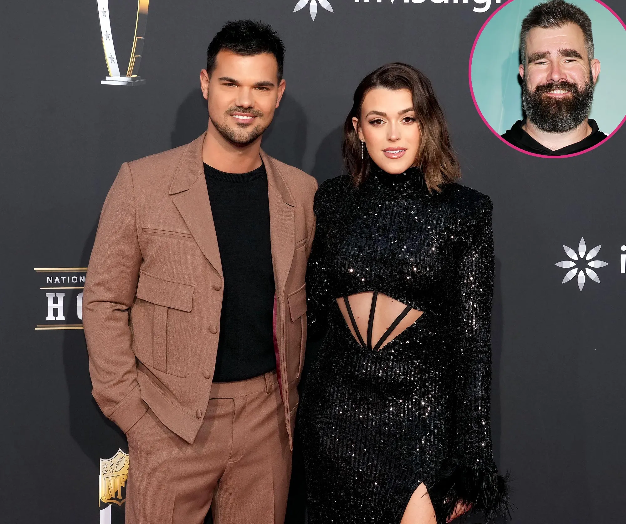 Taylor Lautners Wife Reacts to Jason Kelce Being Strongly Team Edward