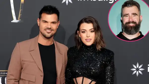 Taylor Lautners Wife Reacts to Jason Kelce Being Strongly Team Edward