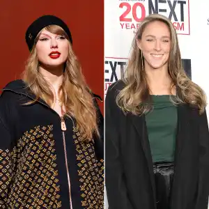 Taylor Swift Steps Out With Kylie Kelce, Haim Sisters and More Before 2025 Super Bowl